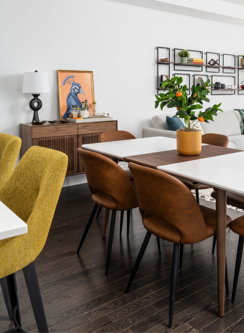 Townhouse Dining Area Dining area in an open-concept main floor